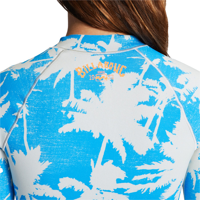 2024 Billabong Womens Salty Dayz Light 1mm Long Sleeve Spring Wetsuit ABJW400106 - Blue Hawaii